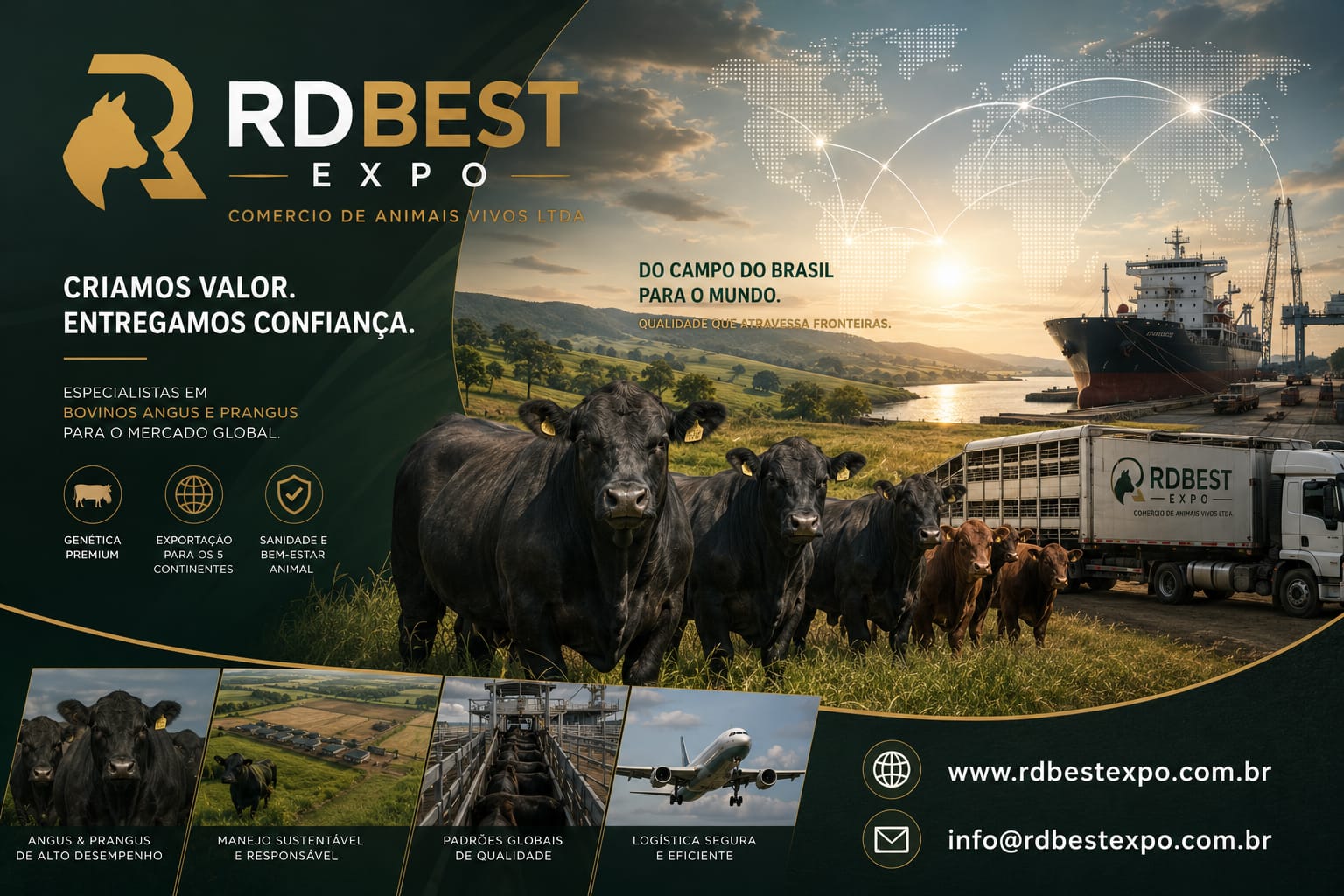 RDBest Expo — comércio de animais vivos do Brasil para o mundo